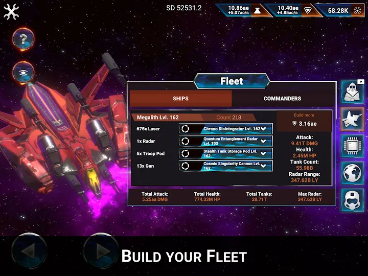 Zrzut 6: Zarządzanie flotą